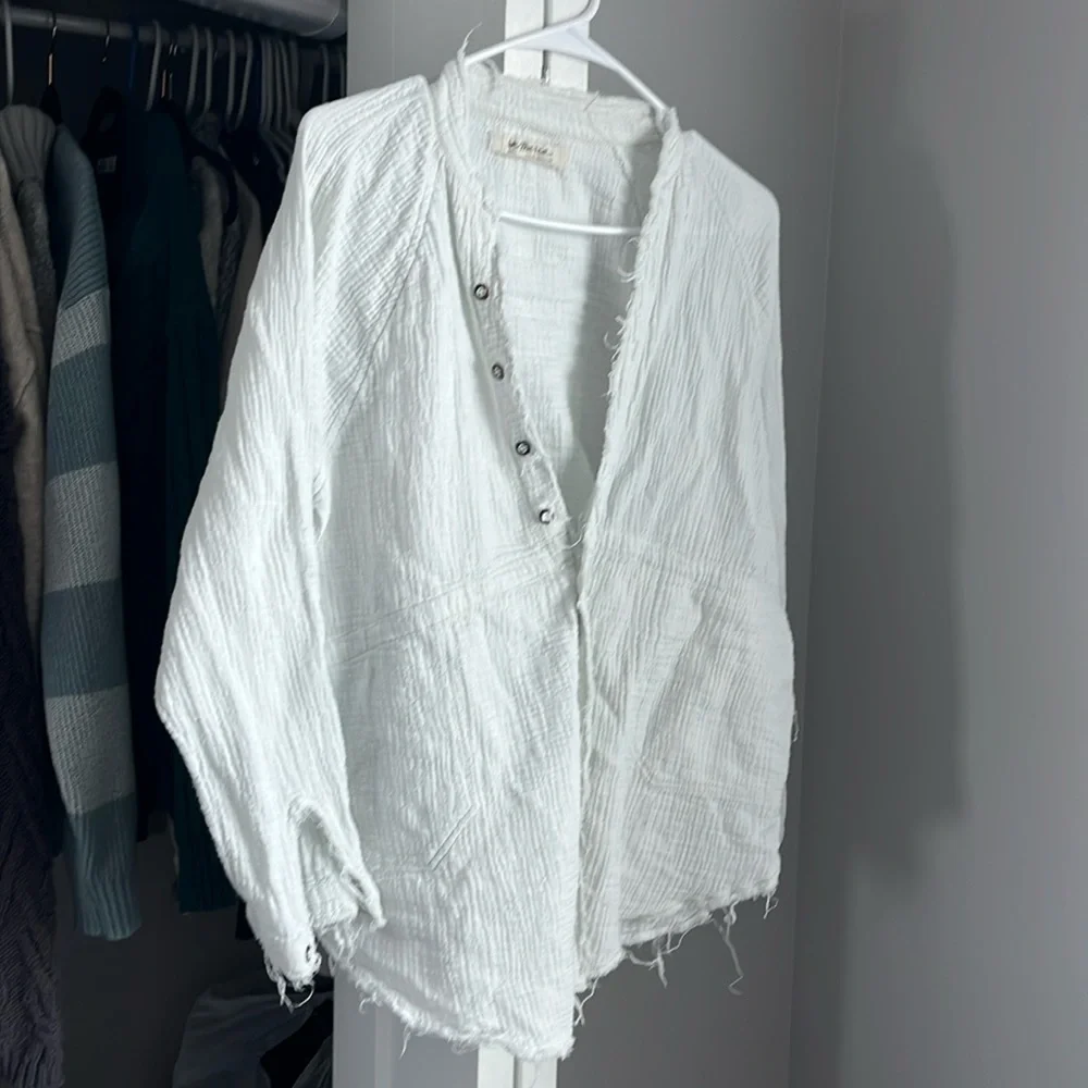Free People Summer Daydream Knit Gauze Top, NWOT - Picture 1 of 7